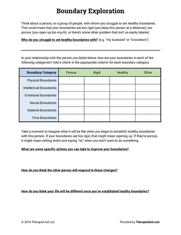 Boundaries Exploration Activity PDF cover