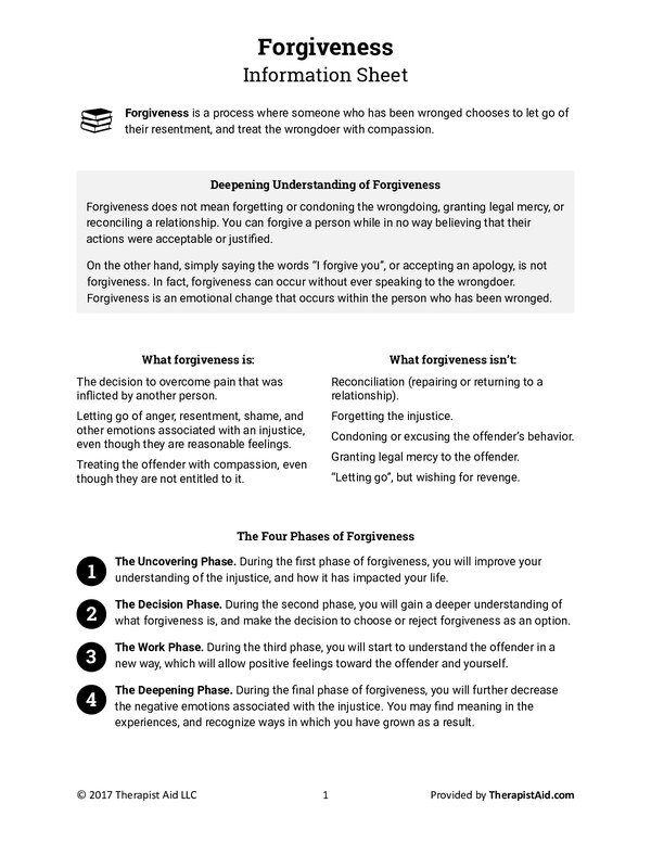 Forgiveness Therapy PDF cover