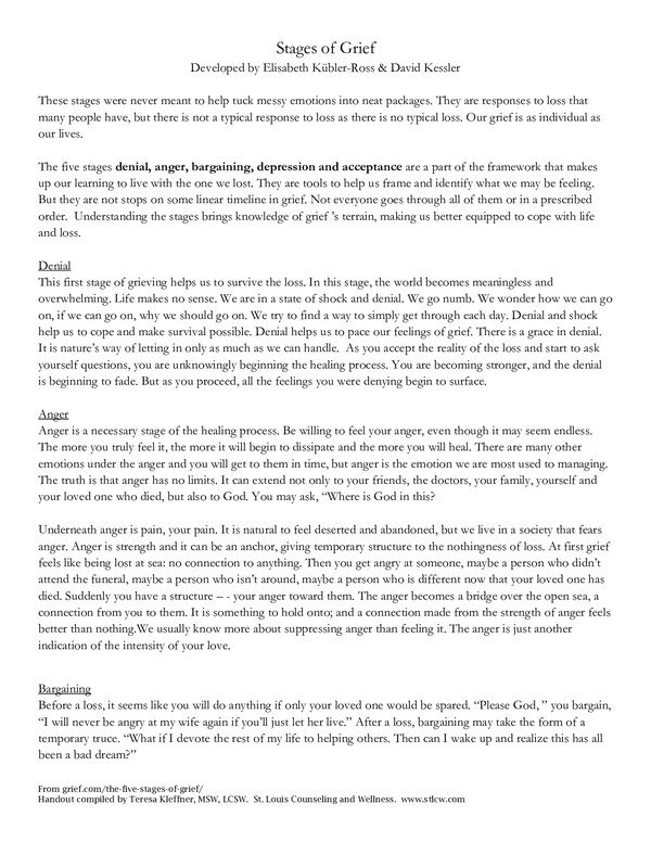 Grief and Loss PDF cover