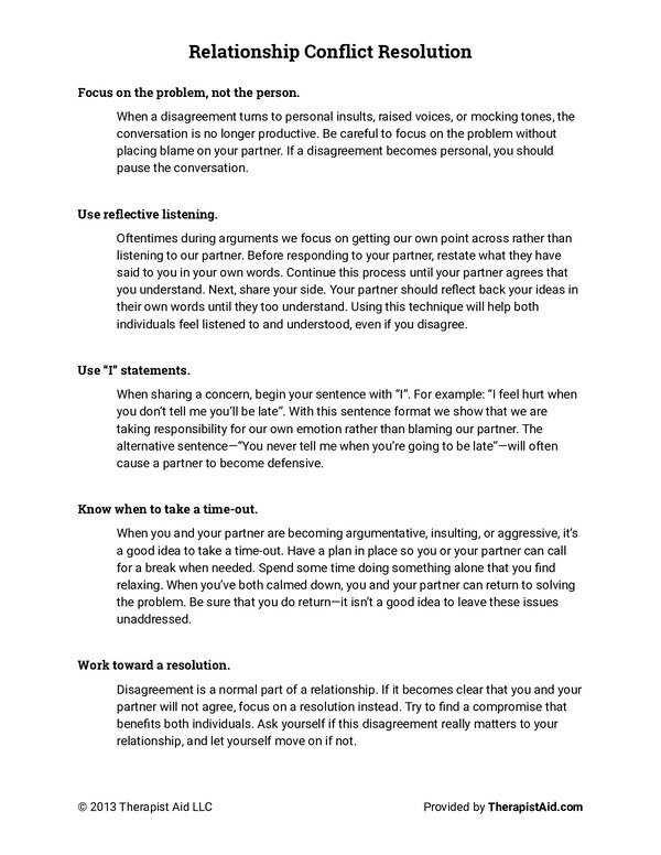 Relationship Conflict Resolution PDF cover