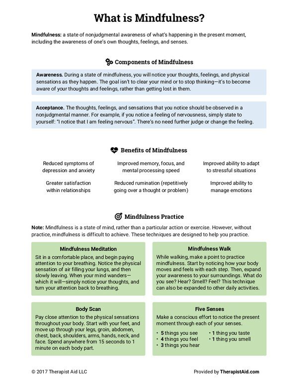 What is Mindfulness? PDF cover